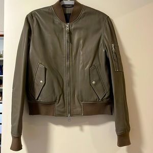 Allsaints leather bomber jacket